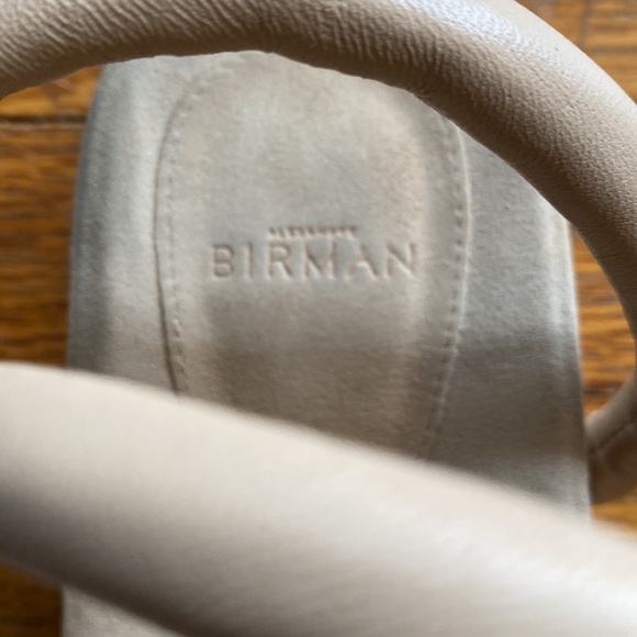 Alexandre Birman V-Knot Padded Leather Sandals in Beige Cream Sz. 37.5 - Picture 3 of 4